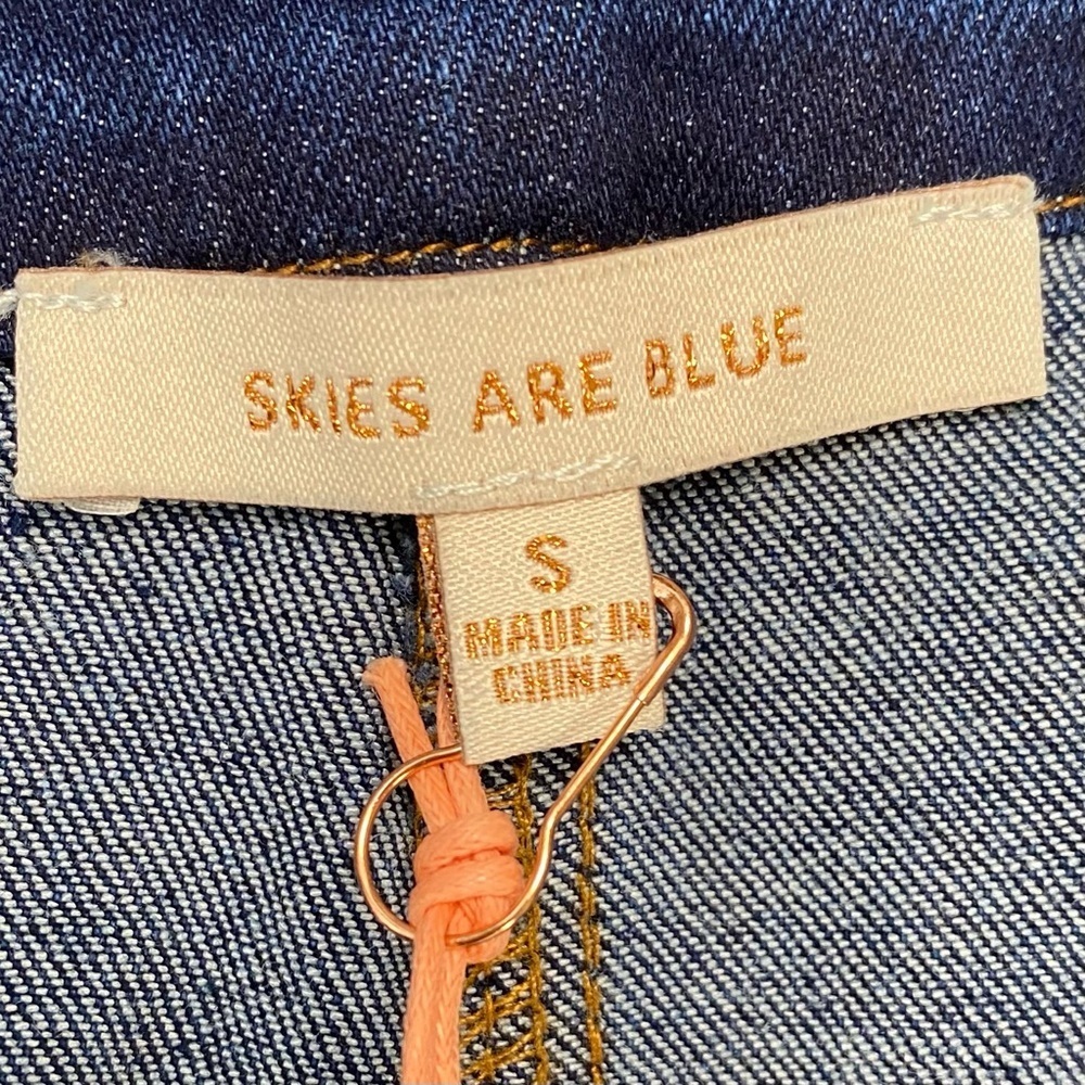 Skies Are Blue NWT Carpenter Jeans Utility Stitch, Structured Classic Blue, Sz S - Picture 2 of 11